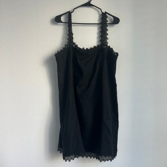 J. Crew Dresses & Skirts - J. Crew Black Lace-Trim Mini Dress